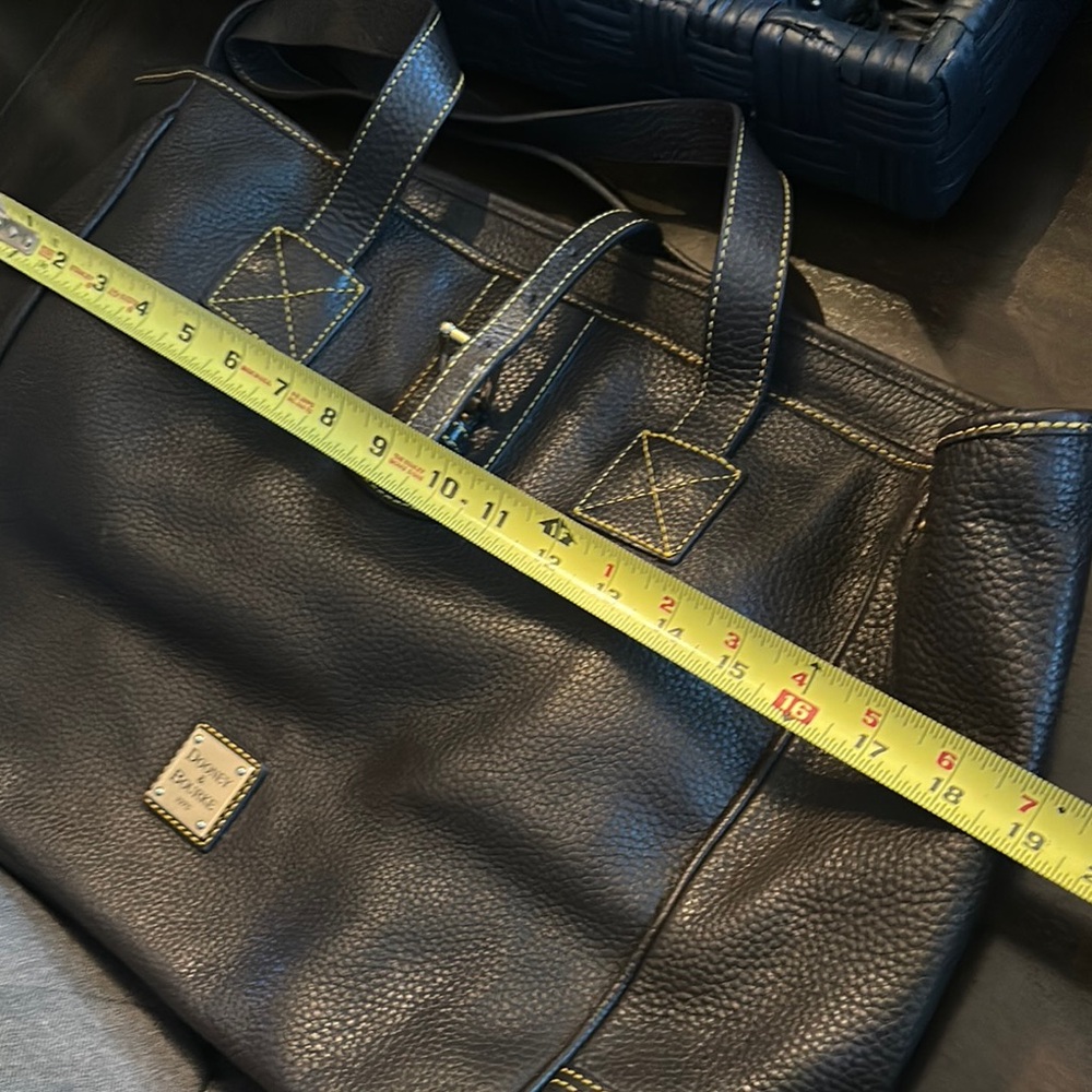 Dooney & Bourke Dark Brown Leather Tote Bag - Picture 10 of 15
